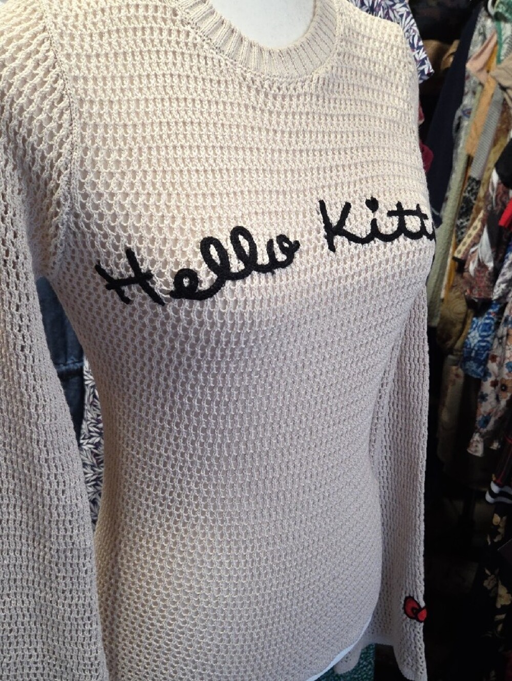 Hello Kitty Light Pink Knit Sweater - Picture 5 of 6